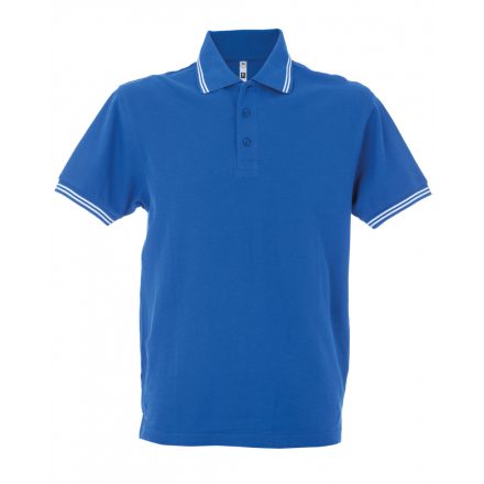 James Ross Paris Man galléros póló JR-99290 royal/white 3XL