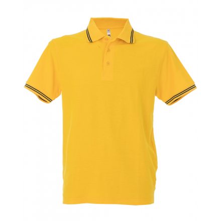 James Ross Paris Man galléros póló JR-99290 yellow/navy L