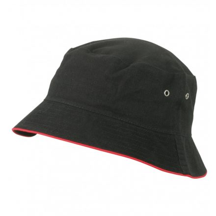 Myrtle Beach Halászsapka MB012 black/red S/M