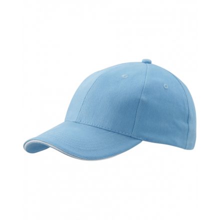 Myrtle Beach 6 paneles szendvics baseballsapka MB024 light-blue/white one size