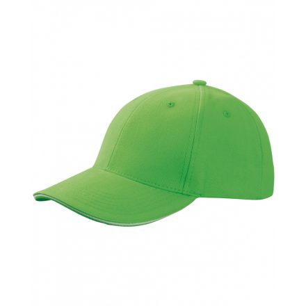 Myrtle Beach 6 paneles szendvics baseballsapka MB024 lime-green/white one size