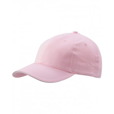 Myrtle Beach 6 paneles szendvics baseballsapka MB024 light-pink/white one size