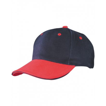 Myrtle Beach 6 paneles szendvics baseballsapka MB024 navy/red/navy one size