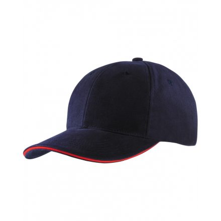 Myrtle Beach 6 paneles szendvics baseballsapka MB024 navy/red one size