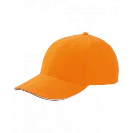 Myrtle Beach 6 paneles szendvics baseballsapka MB024 orange/white one size