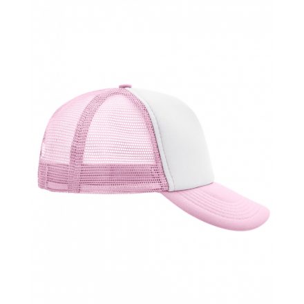 Myrtle Beach 5 Panel Mesh Cap trucker baseballsapka MB070 white/baby-pink