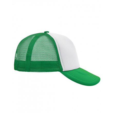 Myrtle Beach 5 Panel Mesh Cap trucker baseballsapka MB070 white/fern-green