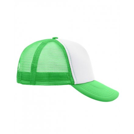 Myrtle Beach 5 Panel Mesh Cap trucker baseballsapka MB070 white/neon-green