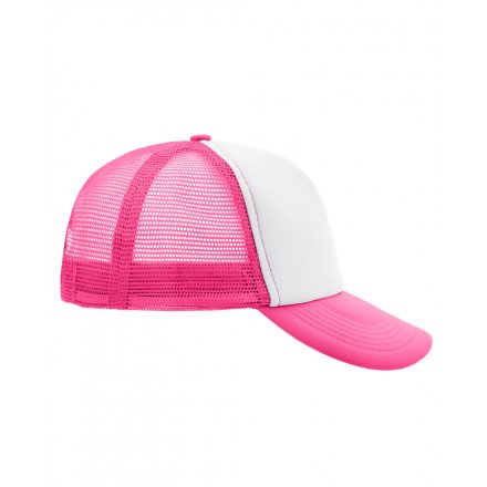 Myrtle Beach 5 Panel Mesh Cap trucker baseballsapka MB070 white/neon-pink