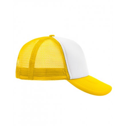 Myrtle Beach 5 Panel Mesh Cap trucker baseballsapka MB070 white/neon-yellow