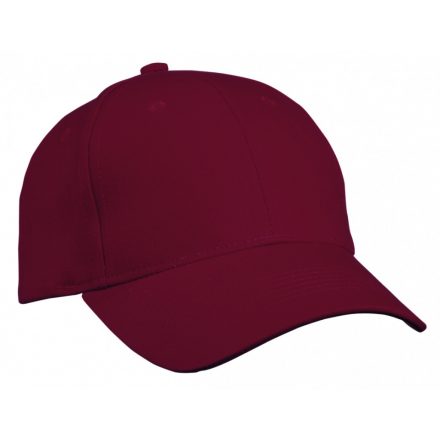 Myrtle Beach Heavy Cotton 6 paneles baseballsapka MB091 burgundy