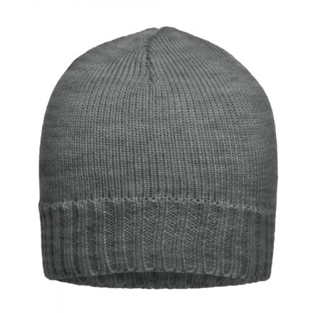 Myrtle Beach Rib-Beanie kötött sapka MB503 dark-grey-melange