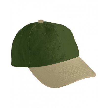 Myrtle Beach 6 Panel Raver baseballsapka MB6111 olive/beige one size