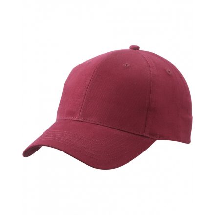 Myrtle Beach Brushed 6 paneles baseballsapka MB6118 burgundy one size