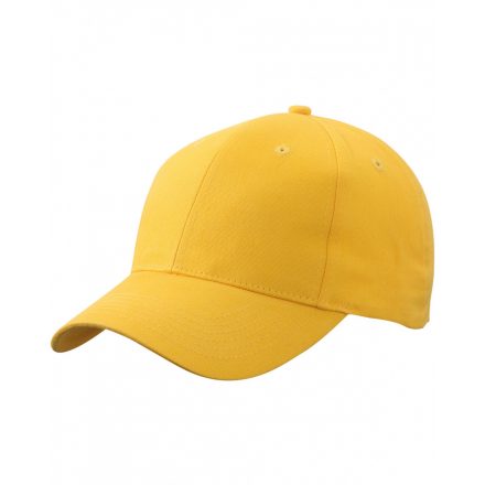 Myrtle Beach Brushed 6 paneles baseballsapka MB6118 yellow one size