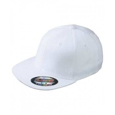 Myrtle Beach Flexfit® Flat Peak 6 paneles baseballsapka MB6184 white L/XL