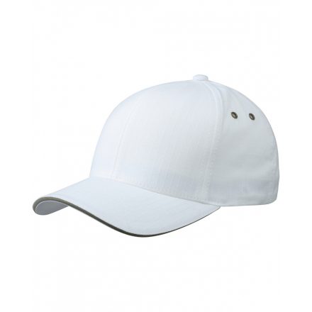 Myrtle Beach Flexfit® Ripstop baseballsapka szendvics silddel MB6187 white/olive L/XL