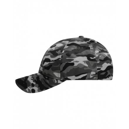 Myrtle Beach Camouflage 6 paneles baseballsapka MB6227 grey/black