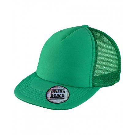 Myrtle Beach 5 Panel Flat Peak Cap trucker baseballsapka MB6508 green one size