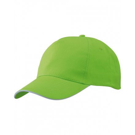 Myrtle Beach Promo 5 paneles baseballsapka sandwich silddel MB6552 lime-green/white one size