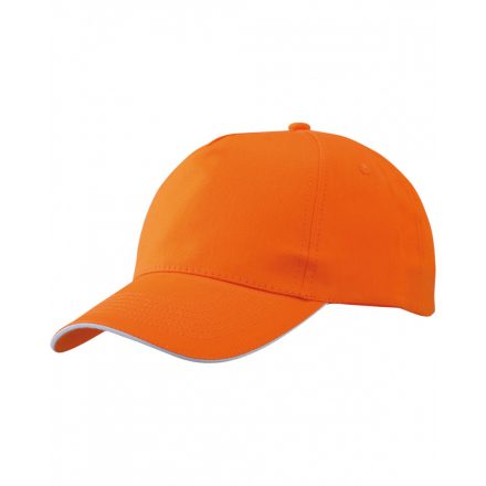 Myrtle Beach Promo 5 paneles baseballsapka sandwich silddel MB6552 orange/white one size