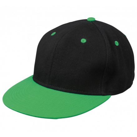 Myrtle Beach Flatpeak Drift Cap baseballsapka MB6581 black/fern-green