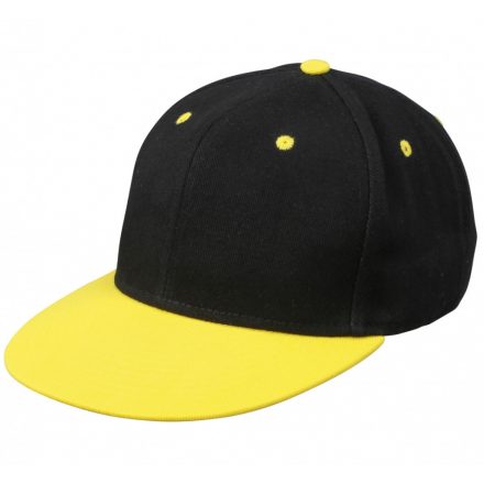 Myrtle Beach Flatpeak Drift Cap baseballsapka MB6581 black/sun-yellow