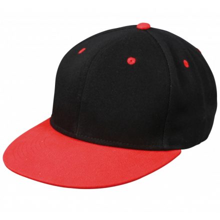 Myrtle Beach Flatpeak Drift Cap baseballsapka MB6581 black/tomato