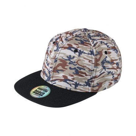 Myrtle Beach Pro Cap 6 paneles mintás baseballsapka MB6630 camouflage/black one size