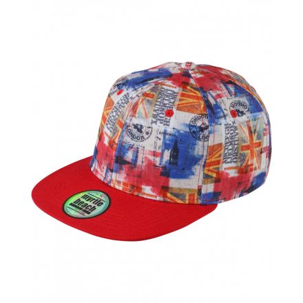 Myrtle Beach Pro Cap 6 paneles mintás baseballsapka MB6630 city/red one size