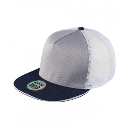 Myrtle Beach Pro Cap Mesh 5 paneles trucker baseballsapka MB6636 light-grey/navy one size