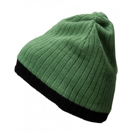 Myrtle Beach Knitted Hat MB7102 jungle-green/black one size