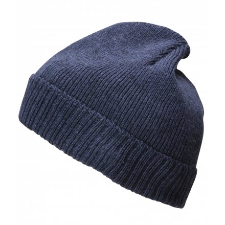 Myrtle Beach Basic Knitted Beanie kötött sapka MB7111 denim-melange