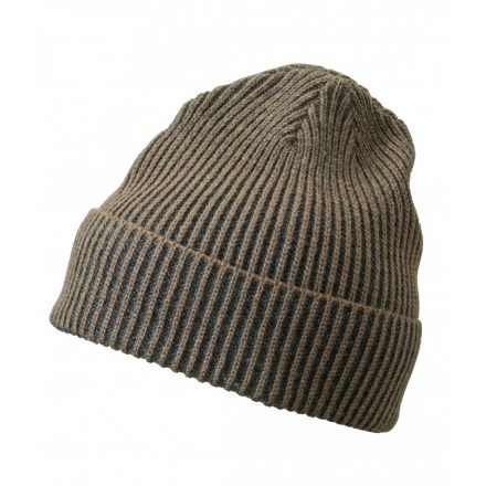 Myrtle Beach Ribbed Beanie kötött sapka MB7988 dark-olive/anthracite