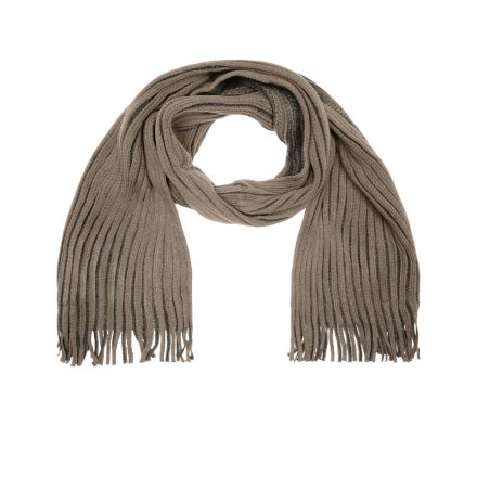 Myrtle Beach Ribbed Scarf kötött sál MB7989 dark-olive/anthracite