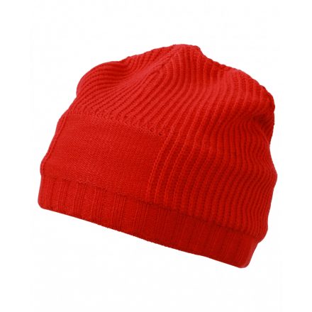 Myrtle Beach Promotion Beanie kötött sapka MB7994 light-red