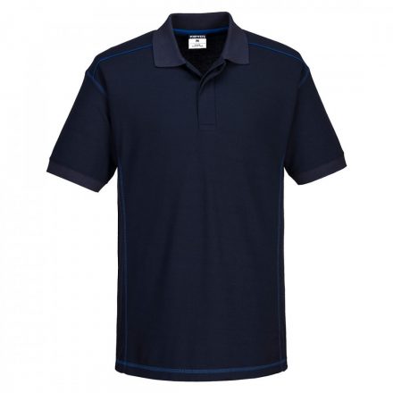 Portwest Essential 2-Tone Polo Shirt B218 - tengerészkék / piros - M