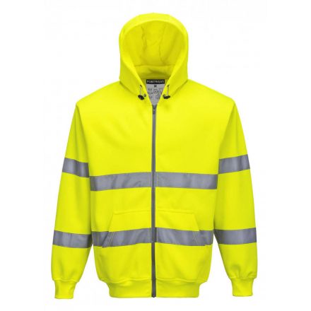 Portwest B305 - Hi-Vis zipzáros pulóver - L - sárga