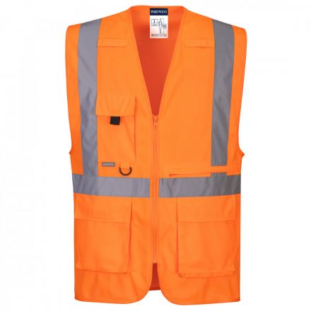 Portwest Hi-vis Executive Vest With Tablet Pocket C357 - narancs - 4XL