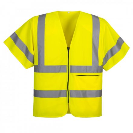 Portwest Half Sleeve Zip Vest C372 - sárga - M