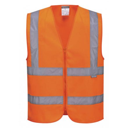 Portwest C375 - Hi-Vis zippzáras mellény - L - narancs