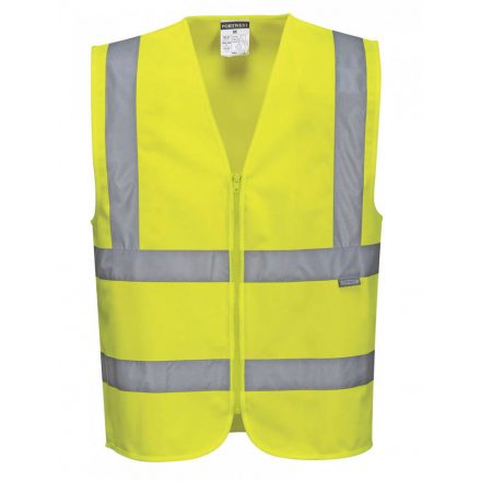 Portwest C375 - Hi-Vis zippzáras mellény - L - sárga