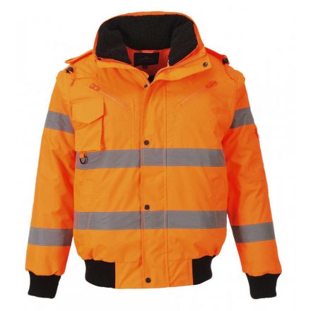 Portwest C467 - Hi-Vis 3 az 1-ben bomber kabát - L - narancs