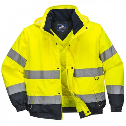 Portwest Hi-Vis 2 az 1-ben kabát C468 - sárga - 4XL