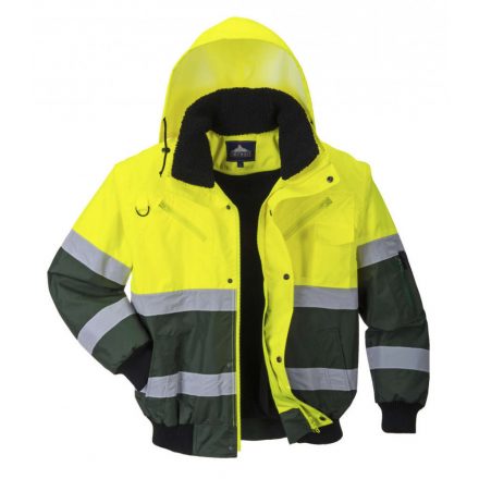 Portwest C565 - X Hi-Vis Bomber kabát - L - sárga