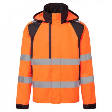 Portwest WX2 Eco Hi-Vis Rain Jacket CD860 - narancs/fekete - L