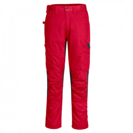 Portwest WX2 Eco Stretch Trade nadrág CD881 - sötét piros - 28 (XS)