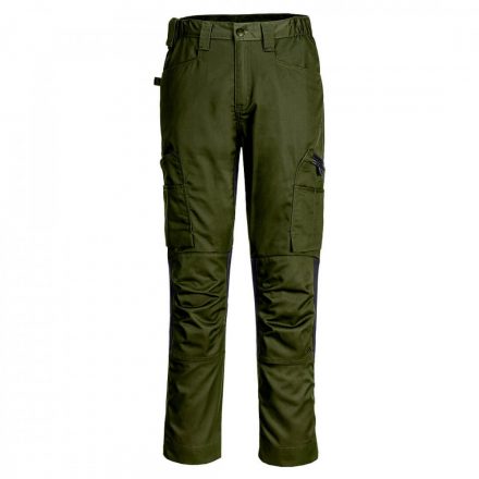 Portwest WX2 Eco Stretch Trade nadrág CD881 - oliva - 32 (S)