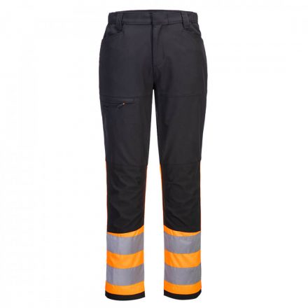 Portwest WX2 Eco Hi-Vis Class 1 Service Trouser CD888 - narancs/fekete - 28 (XS)