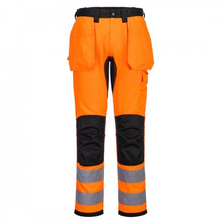 Portwest WX2 Eco Hi-Vis Holster Pocket Trousers CD889 - narancs/fekete - 28 (XS)